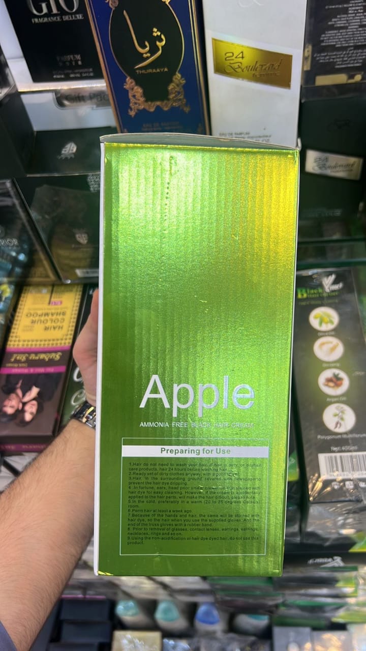 Apple Hair Color Ammonia Free Natural Black 1000ml