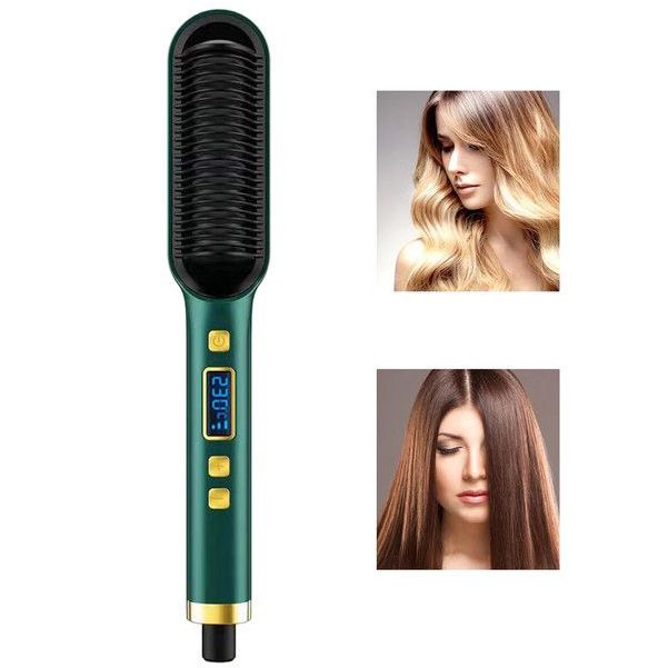Comb Hair Straightener with Temperature Display